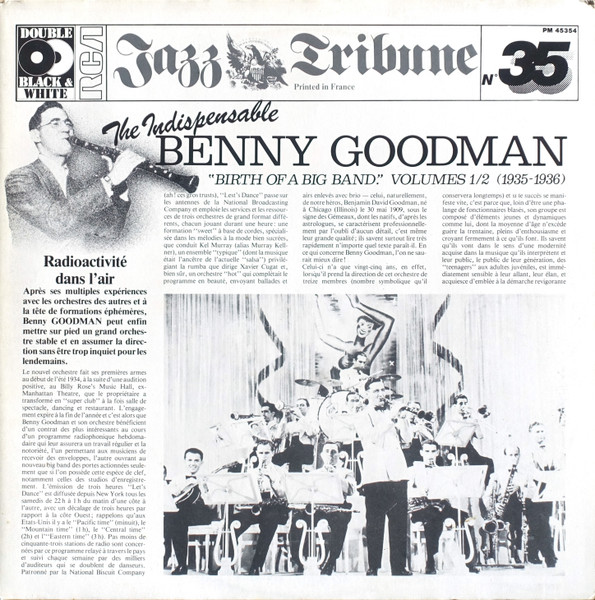 Copertina BIRTH OF A BIG BAND-VOL.1/2(1935-36)