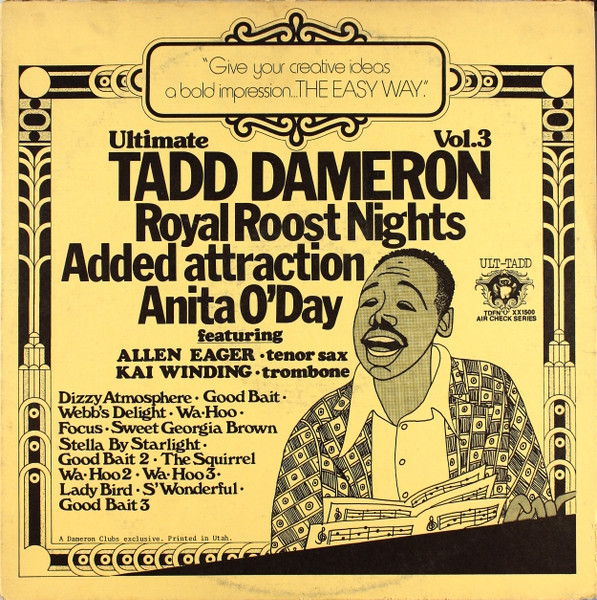 Copertina ULTIMATE TADD DAMERON-VOL.3